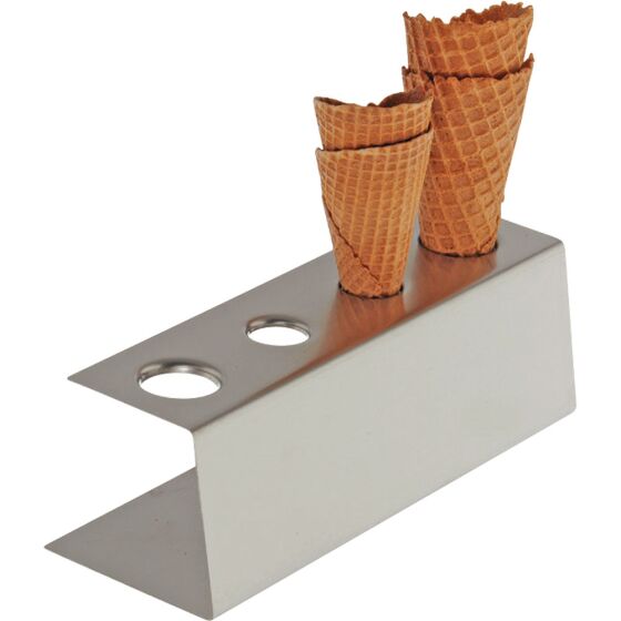 Eiswaffelhalter für vier Waffeln, 9,5 x 27 x 9 cm (BxTxH)