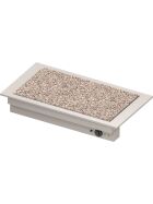 Wärmeplatte "Drop-In" aus Granit 3xGN 1/1 1155x620x270 mm  Edelstahlabdeckung