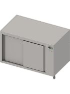 Stalgast Edelstahl Wärmeunterschrank Boxversion 2.0, für Beine/Sockelrahmen, mit Schiebetüren 1500x540x660 mm