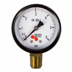 Arbeitsmanometer für Druckminderer 3 Bar Micromatic