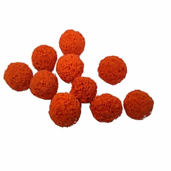 Sponge balls for pipe cleaning 10 pieces x 9.5 mm (7 mm pipe)
