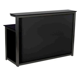GDW Longdrinktheke aus Edelstahl 1,5m Schwarz Foamlite...