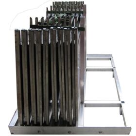 Transport frame made of aluminum for up to 10 folding counters 1.25m