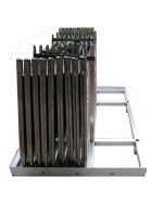 Transport frame made of aluminum for up to 10 folding counters 1.25m