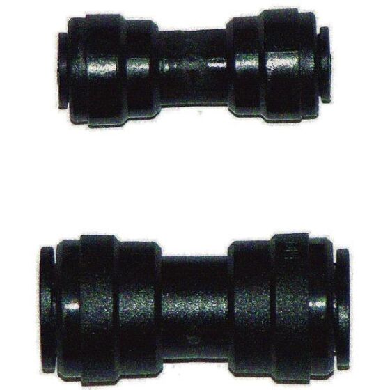 10 pieces - 10 mm to 10 mm - double connector for connecting CO² or beer lines