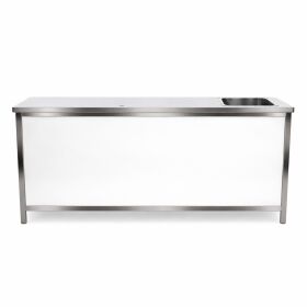 GDW Klapptheke aus Edelstahl mit Dibond Fronten...