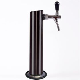 GDW Schanksäule mit Kompensatorschankhahn & Fuß für Bierbar BK160 schwarz B-Ware