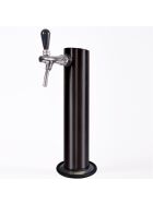 GDW Schanksäule mit Kompensatorschankhahn & Fuß für Bierbar BK160 schwarz B-Ware
