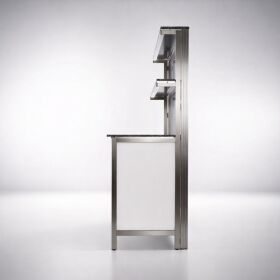 Foldable stainless steel rear buffet, 1.5 m