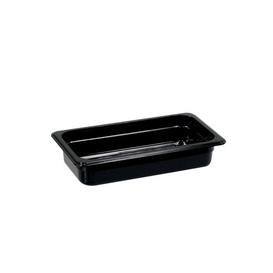 Stalgast Gastronormbehälter Serie Premium, schwarz, Polycarbonat, GN 1/3 (65 mm)
