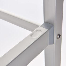 Lagerregal aus Aluminium, 900x460x1680 mm (BxTxH)