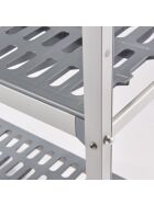 Lagerregal aus Aluminium, 1510x460x1680 mm (BxTxH)