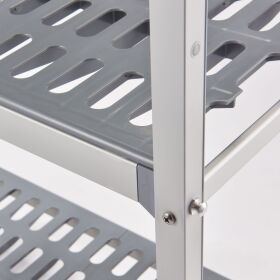 Lagerregal aus Aluminium, 1510x560x1680 mm (BxTxH)