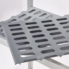 Lagerregal aus Aluminium, 1510x560x1680 mm (BxTxH)