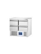 Starline Kühltisch mit vier Schubladen GN 1/1, 900x700x875 mm (BxTxH), ohne Aufkantung