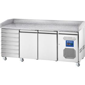 Starline Pizzatisch, 2-türig, EN 600x400 mm, 7...