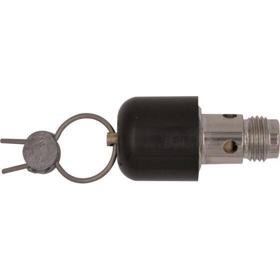Safety valve for pressure reduction with seal