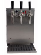 Dispensing system for mulled wine / punch stainless steel for pressure-tight containers (keg) 1-3 conductors 3/9 KW