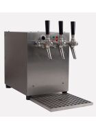 Dispensing system for mulled wine / punch stainless steel for pressure-tight containers (keg) 1-3 conductors 3/9 KW