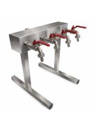 Professional stainless steel water distributor in 4, 6, 8, or 10 versions