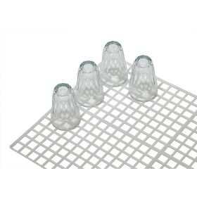 Glass draining mat dolphin gray 40 x 30 cm