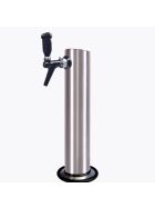 Under-counter device for chilled sparkling water and still water, complete set with mixer tap, filter, cartridge, pressure reducer, hoses and screw connections, 2kg Co2