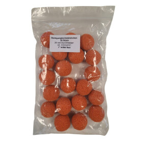 Sponge balls for pipe cleaning 20 x 29 mm for 1 "drinking water pipes