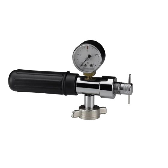 Druckminderer für 16g Co2 Kapseln KEG-Ceomat 3/4" (1,3 bar) mit Manometer
