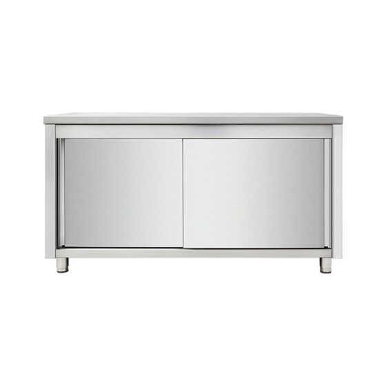 Stainless steel work cabinet, 180 x 60
