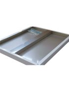 Stainless steel worktable, 180 x 60