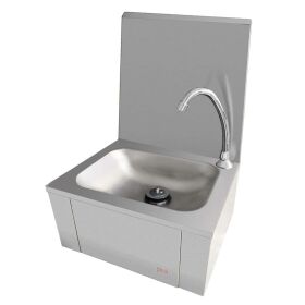 Hand-rinse basin with knee control