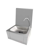 Hand-rinse basin with knee control