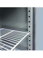 Stainless steel refrigerator with glass door, capacity 1333 liters, GN2/1