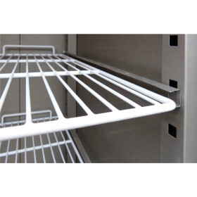 Skyrainbow Umluft Edelstahl Kühlschrank mit Glastür GN2/1 610 Liter +2° bis +10° C