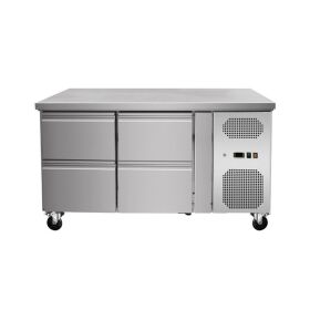 Refrigerated counter with 4 drawers, convection, 136x70