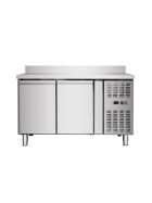 Refrigerated counter 2 doors with upstand, convection, 136x70