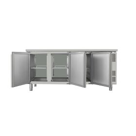 Skyrainbow Umluft Kühltisch 3 Türen ohne Aufkantung -2° bis +8° C, 1795 x 700 x 860