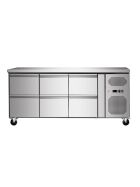 Refrigerated table with 6 drawers, convection, 180x70