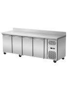 Refrigerated counter 4 doors with upstand, convection, 223x70