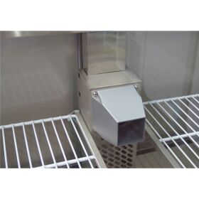 Saladette/preparation table 2 doors, under-counter refrigeration, 90x70