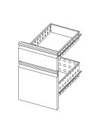 2-drawer block 1/3+2/3 for refrigerated table 700 series - THP