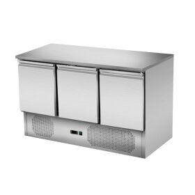 Refrigerated counter 3 doors, under-counter refrigeration, 137x70