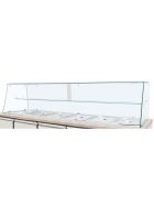 Glass top unit, high, clear glass, straight, complete for THSAI188