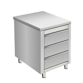 Stainless steel work cabinet, 50 x 70