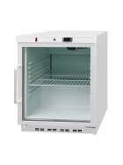 Storage refrigerator with glass door, capacity 140 liters