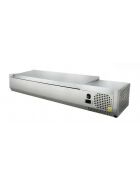 Refrigerated display case GN 1/4, 120 x 34, stainless steel lid