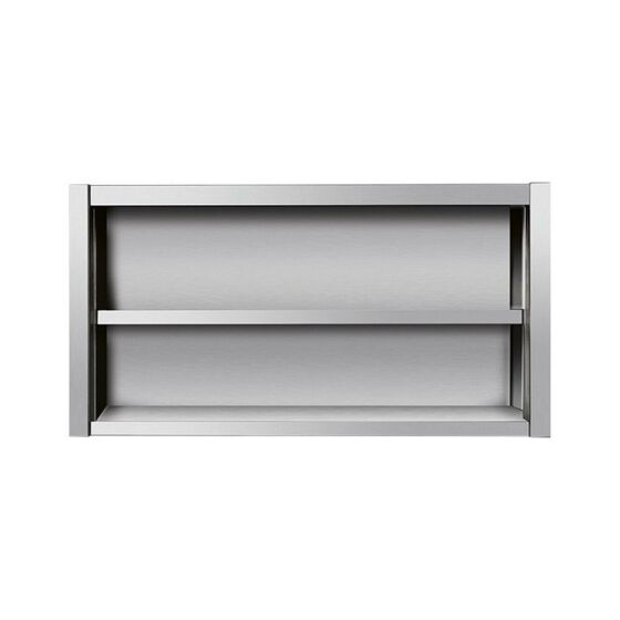 Stainless steel wall cabinet, 140 x 40, without door