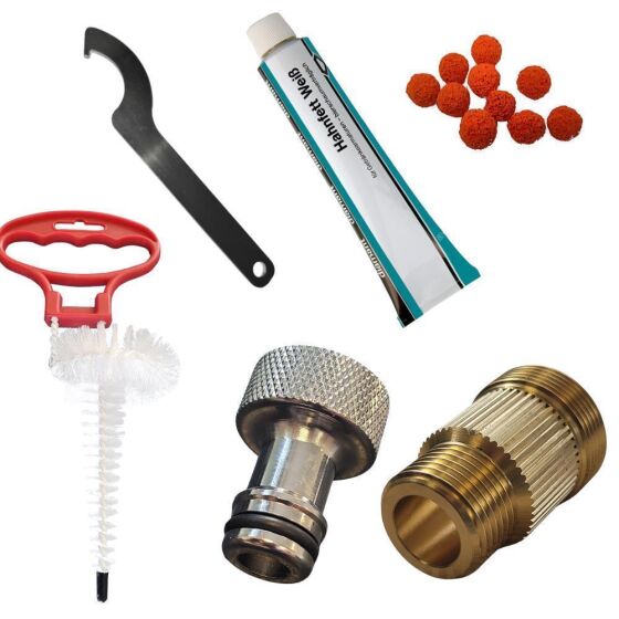 Cleaning set for beer lines 7 mm inner diameter, adapter 28 mm