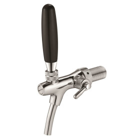 Stainless steel dispensing column as a keg attachment with KEG-Ceomat 3/4" pressure reducer (1.3 bar) for 16g capsules (incl. 10 capsules)
