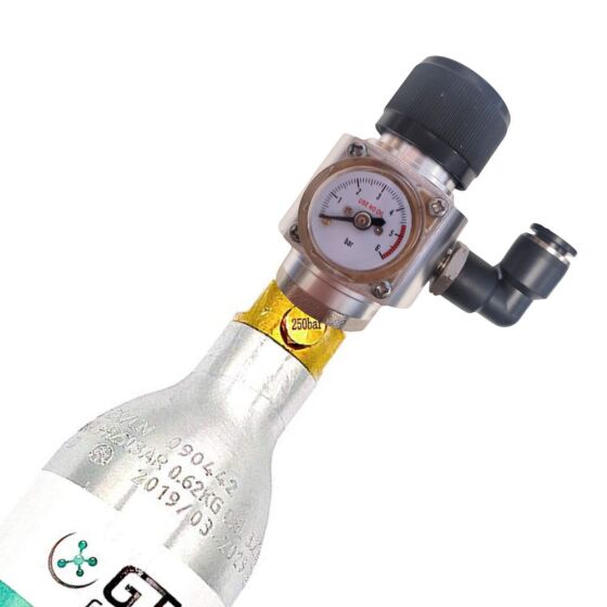 Premium CO² Druckminderer 1-leitig von Micromatic 3 bar für Soda Flaschen 425g